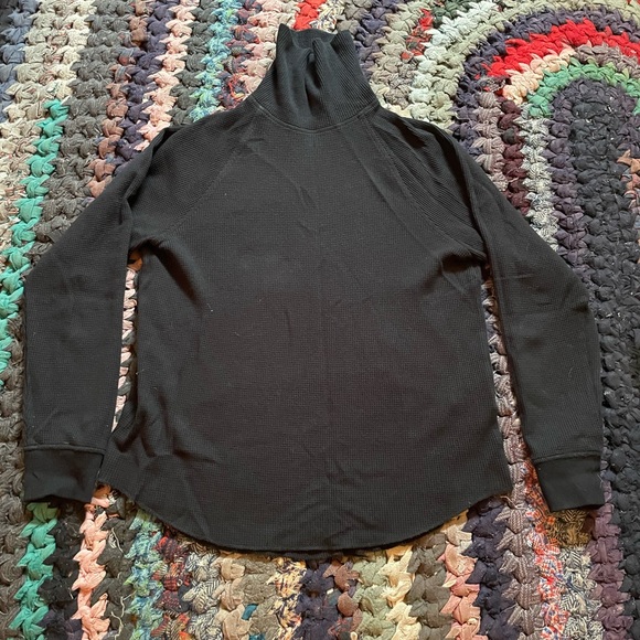Everlane Waffle Long John Sweater Medium - Picture 4 of 8